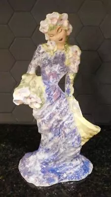 Vintage Hedi Schoop 12  Elegant Asian Woman Figurine Beautiful Glaze Mid Century • $66.44