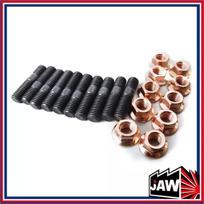 10 Sets / M8x1.25 Turbo Exhaust Manifold Stud 35mm & Nut RB20DET RB25 RB26 SR20 • $23.25