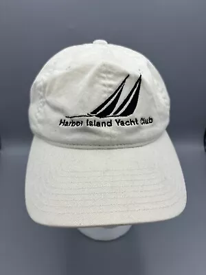 Harbor Island Yacht Club Cap Sail Boat Logo Golf Beach Vacation Baseball Dad Hat • $15.50