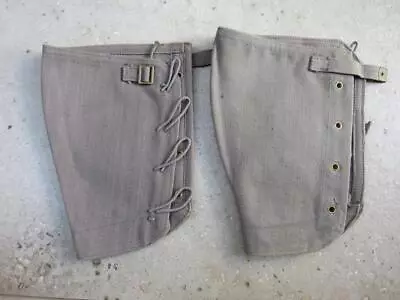 £32.95 • Buy D.1939 WWII Royal Air Force Air Ministry Webbing Leggings Gaiters 1925 Pattern