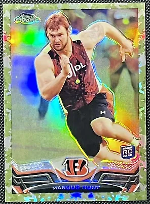 2013 Topps Chrome - Camo Refractor - Bengals - #109 Margus Hunt /499 - RC - EX • $2.99