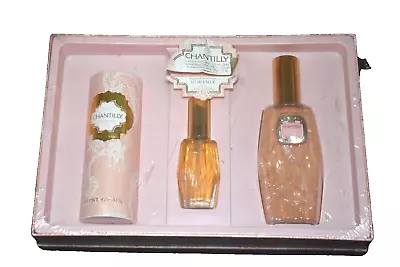 Vintage CHANTILLY Gift Set Perfumed Talc Eau De & Toilette Spray  90's • $29.99