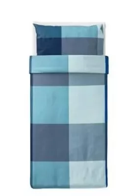 2x Brunkrissla Duvet Cover  Ikea Blue Single Brand New • £14.99
