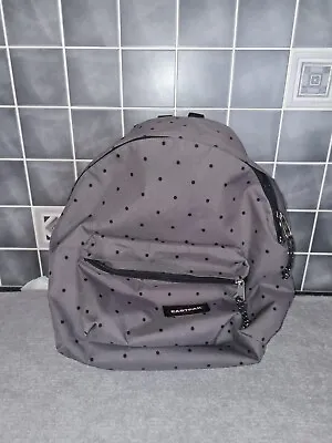 Eastpak Padded Pak’r Grey Polka Dot Rucksack Backpack Bag  • £17.50