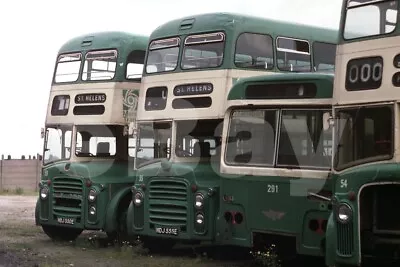 Bus Photo - Merseyside PTE Withdrawn Ex St Helens Stock Inc MDJ550E MDJ555E • £1.19