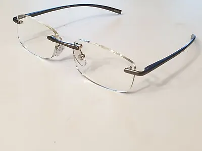£6.99 • Buy Premium Magnivision - AL12 - Gun Rimless Reading Glasses + Free Case RRP £15.99
