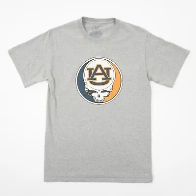 Auburn University Tigers Steal Your Face Mens Small Gray Cotton Blend T Shirt • $10.88