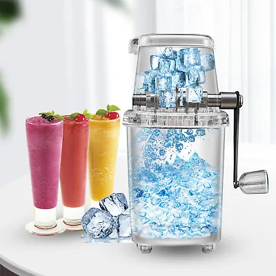 Manual Ice Crusher Shaver Shredding Machine Portable Hand Snow Cone Ice Maker • $22.80