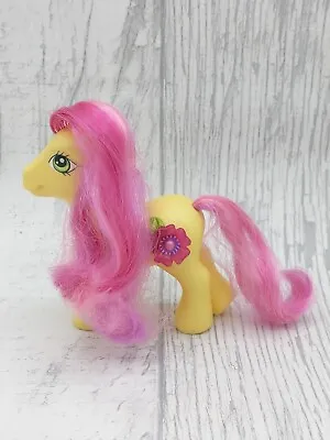 🌈 Vintage G3 My Little Pony Royal Bouquet Yellow Pink 3D Crystal Flower • £4.95