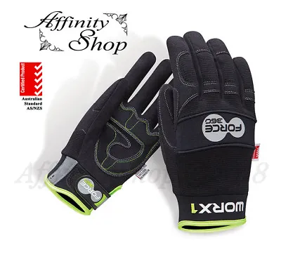 Mechanics WORK GLOVES WORX1 Force360 Safety Hand Protection Glove AS/NZS Cert • $28.99