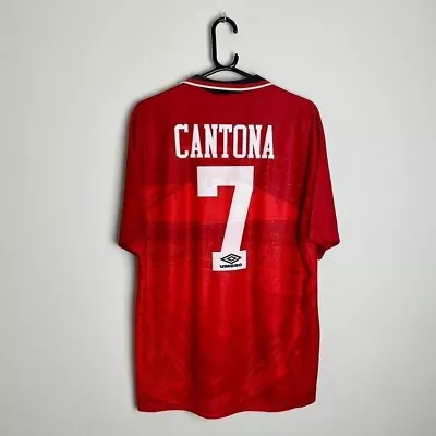 Manchester United Football Shirt 1994-1996 Home CANTONA #7 (L) • £174.99