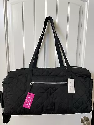 Vera Bradley BLACK Duffle Bag NWT $135 • $109.99