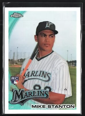 Mike Giancarlo Stanton 2010 Topps Chrome Refractor RC #190 Florida Marlins • $28.99