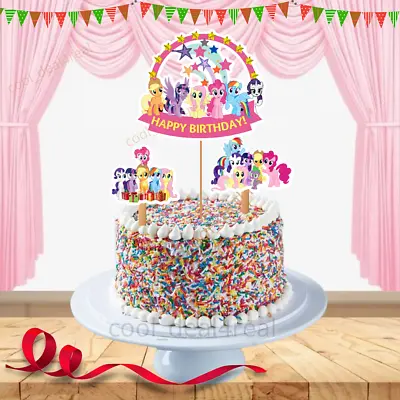 My Little Pony Birthday Cake Toppers Decoration  Free Postage • £5.99