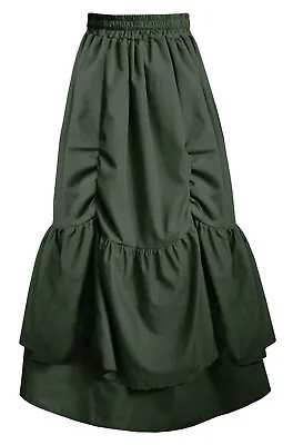 $54.99 • Buy Steampunk Gothic Victorian Theater Medieval Renaissance Bustle Skirt Reg Plus