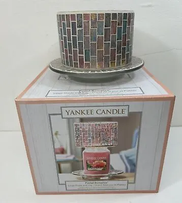 Yankee Candle Large Shade And Tray Pastel Romance Boxed • £32.99