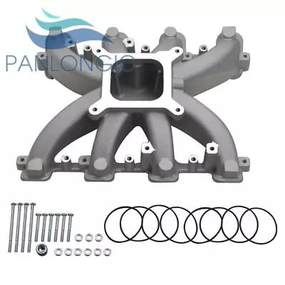 Satin Aluminum Single Plane Carb Intake Manifold For GM LS LS3 L92 300-131 • $148.67