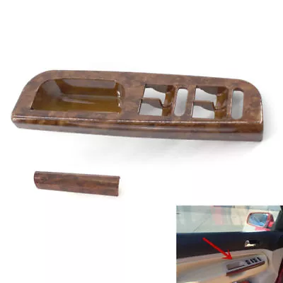 Door Window Switch Panel Bezel+Handle Trim For VW Passat Golf MK4 Jetta Bora • $17.73