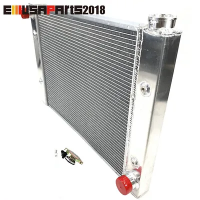 2 Row Silver Full Aluminum Racing Radiator Rear V Mount Universal • $149.99