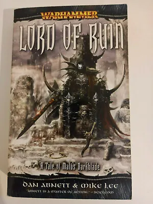 Warhammer - Dan Abnett Dark Elves Book - Malus Darkblade - Lord Of Ruin • £6.99