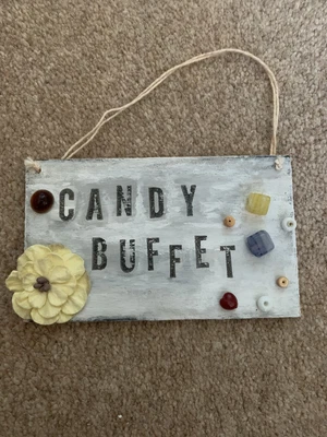 £3 • Buy Wedding Party Candy Buffet Sign Handmade