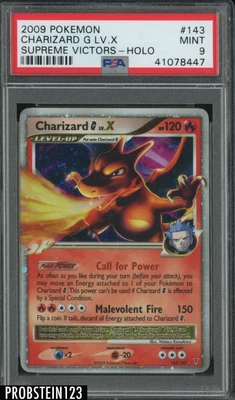 $157.50 • Buy 2009 Pokemon Supreme Victors #143 Charizard G LV.X - Holo PSA 9 MINT