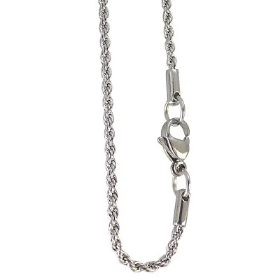 Surgical Stainless Steel Rope Chain Necklace 3mm 16-30 Inch Hypoallergenic • $15.99