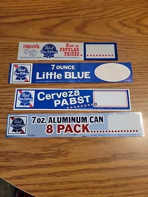 (VTG) 1970s Pabst Beer 4 Plastic Signs  Aluminum Cans Milwaukee PBR • $34.99
