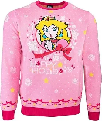 Nintendo Princess Peach Jumper Ugly Christmas Sweater US 2XL Brand New & Sealed! • $19.99