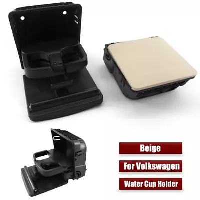 Beige Car Rear Armrest Water Cup Holder For VW GTI Golf MK5 MK6 Jetta Rabbit • $58.50