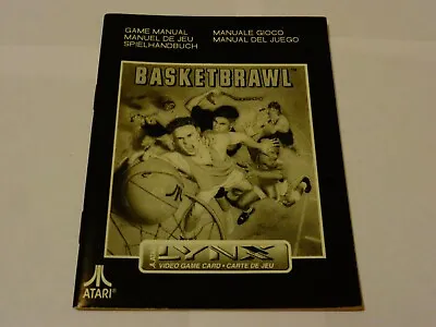 ATARI LYNX Game Manual - Basketbrawl - Lot 2 • $20