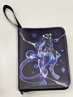 Pokemon Mewtwo 4 Pocket Binder Zipper 200 Card Capacity • $20