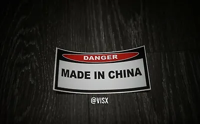$3.73 • Buy Warning Made In China Funny Sticker Decal Bumper Danger Prank JDM Slammed