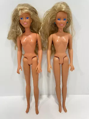 Lot Of 2 Maxie Barbie Doll Blonde Hair Blue Eyes 1987 Hasbro Nude • $14.99