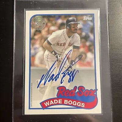 2024 Topps Series 1 Wade Boggs 1989 On Card Auto Boston Red Sox 89BA-WB • $9.76