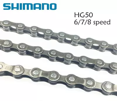 New Shimano 6 7 8 Speed Chain HG50 108 Links Hyperglide MTB Road Touring Bicycle • $16.18