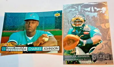 1996 Fleer Metal Universe Platinum Edition Charles Johnson #166 Marlins • $1.49