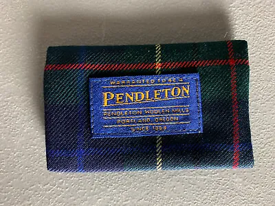 10 New Pendleton Wool Tartan Plaid Wallet Lot 4 X2.5” • $20