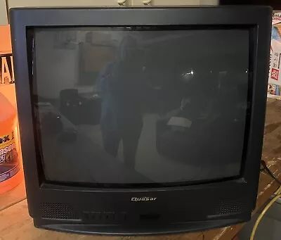 Vtg Quasar Panasonic 20  CRT TV  Retro Gaming Tube Television With Remote • $149.90