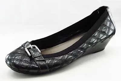 Me Too Size 7.5 M Gray Round Toe Wedge Patent Leather Women • $13.96