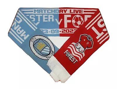 Manchester City V Nottingham Forest 23/09/2023 Football Scarf / Memorabilia • £8.99