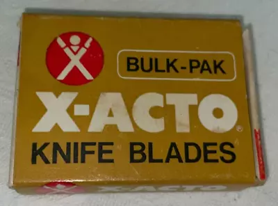 Vintage NOS Bulk Package Of 100  X-ACTO 22 New (Unused) Knife Blades MADE IN USA • $40