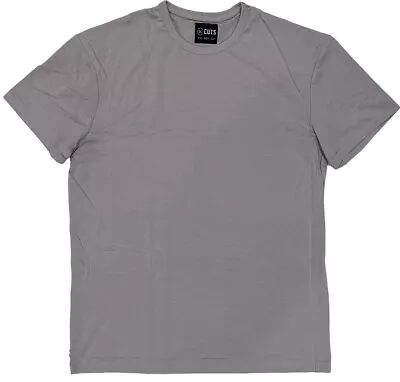 Cuts Clothing Men's Box Cut Relaxed Frame Fit PYCA Pro Tee T-Shirt In Stone Grey • $24.99