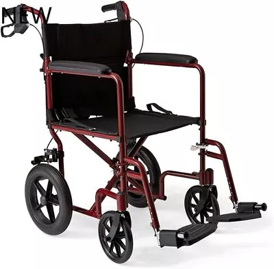 Medline Lightweight Foldable Transport Wheelchair With HandbrakesN • $150