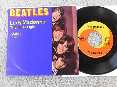 The Beatles - Lady Madonna/The Inner Light - US Picture Sleeve PS 7  - VERY NICE • $19.99