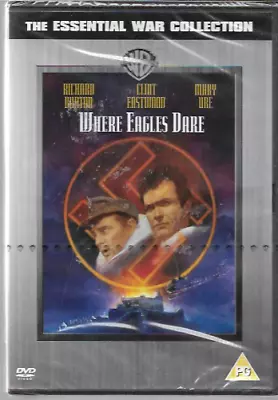 Where Eagles Dare Genuine R2 Dvd Richard Burton Clint Eastwood New/sealed • £4.45