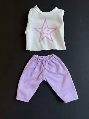 Doll Clothes 16” To 18” Baby Alive AG Lavender Star Top & Pants • $7.50