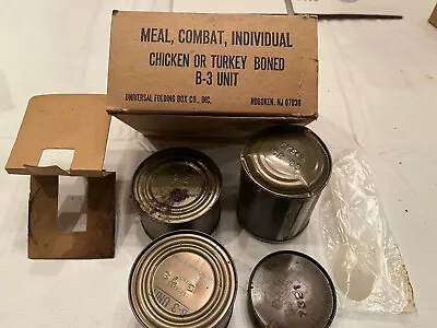 Vietnam US Army USGI C Ration B-1 UNIT Combat Meal Chicken Boned With Accessory • $69.99