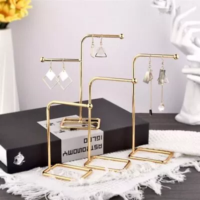 Metal Jewelry Display Stand Earring Necklace Rack Tabletop Holder Accessories UK • £5.64