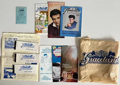 Lot Of Vintage Graceland Tickets Elvis Presley And Memorabilia 1989 • $19.99